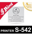 Empreinte Shiny Printer S-542