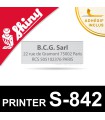 Empreinte Shiny Printer S-842