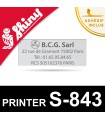 Empreinte Shiny Printer S-843