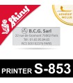 Empreinte Shiny Printer S-853
