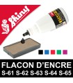 Flacon d'encre à réencrer pour cassettes Shiny - Noir, Bleu, Rouge, Vert, Violet
