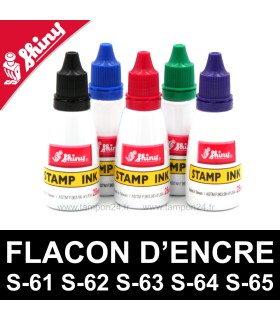 Flacon d'encre pour cassette de tampon vierge