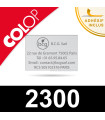 Empreinte caoutchouc personnalisable pour Colop 2300