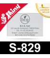 Empreinte caoutchouc personnalisée pour Shiny Printer S-829