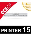 Empreinte personnalisable pour cachet Colop Printer 15