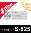 Empreinte caoutchouc pour Shiny Printer S-825 - Plaque texte personnalisable en ligne