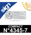 Empreinte caoutchouc personnalisée pour Sign Compact n°4345-7