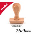 Tampon manuel en bois petit format