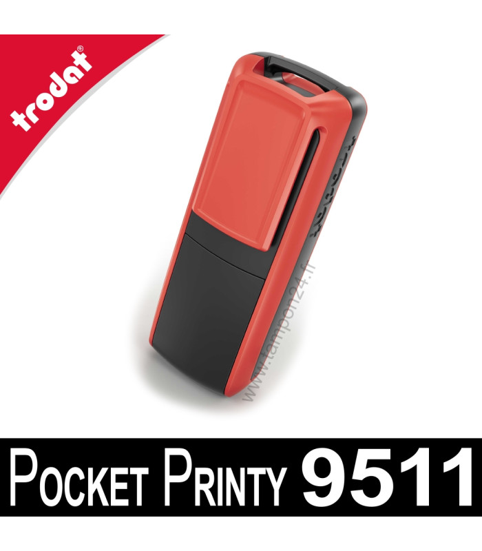 Repliez facilement votre Trodat Pocket Printy 9511, le tampon de poche Trodat