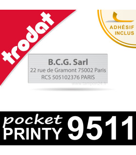Empreinte personnalisée pour Trodat Pocket Printy 9511