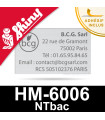 Empreinte pour tampon Shiny HM-6006 NTbac - Plaque de texte personnalisée