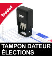 Tampon dateur élections pour carte électorale