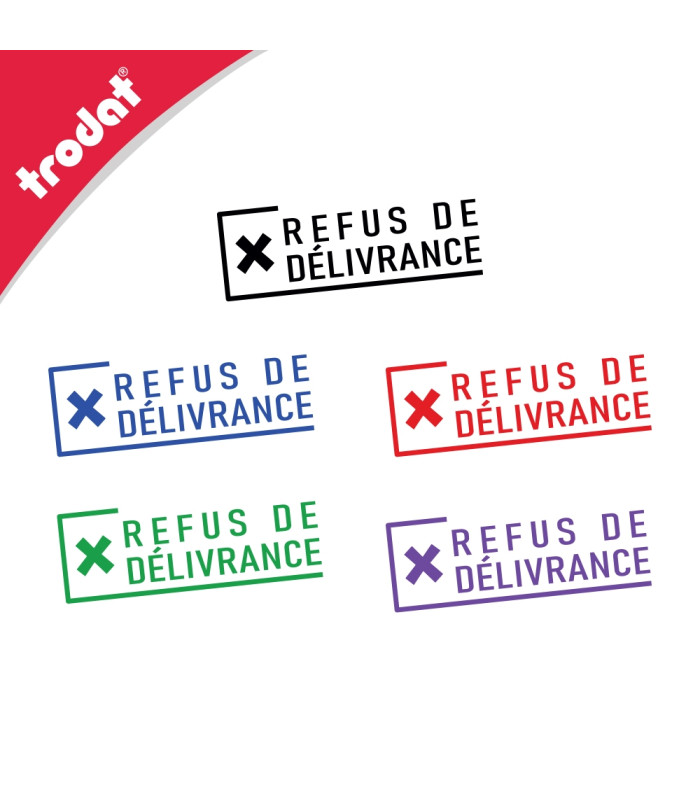 Cachet REFUS DE DÉLIVRANCE spécial officines de pharmacie