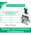 Tampon Pharmacie renouvellement d'ordonnance