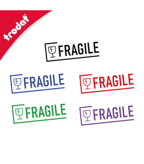 Cachet FRAGILE, 5 choix de teinte d'encre