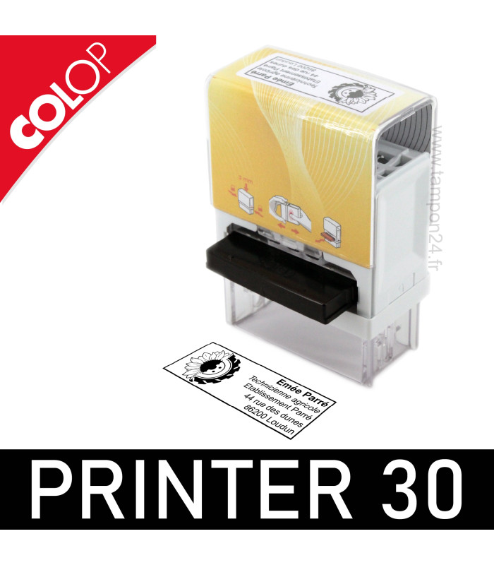 Comment extraire la recharge d'encre du cachet Colop 30