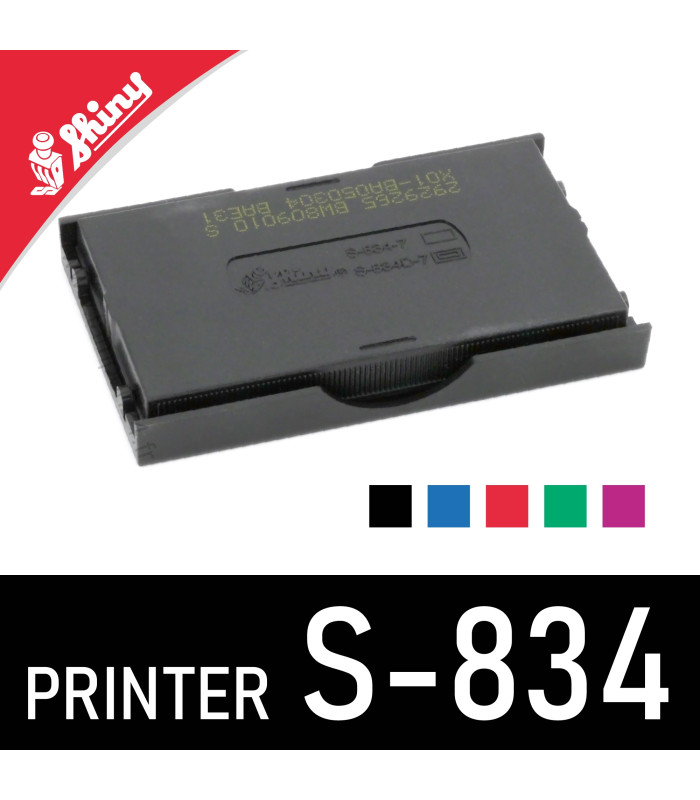 Dos de la réserve d'encre pour Shiny S834 - Référence S-834-7